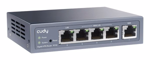 Cudy Gigabit Multi-WAN VPN maršrutizatorius laidinis Fast Ethernet, Gigabit Ethernet pilkas