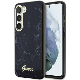 Guess GUHCS23SPCUMAK S23 S911 juodas/juodas kietas dėklas Marble