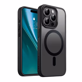 Etteri matinis Mag dėklas telefonui iPhone 15 Pro 6,1 (m) - juodas (m)