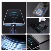 Dudao L3F 2in1 kabelis 100W 1.2m 2 x USB-C - juodas