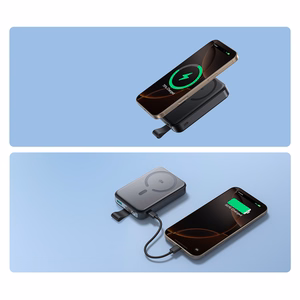 Išorinė baterija Power Bank Joyroom JR-PBM11 22.5W Qi2 Magnetic Wireless 10000mAh juoda