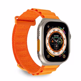 Puro Extreme nailoninis dirželis Apple Watch 42/44/45/49 mm - oranžinis