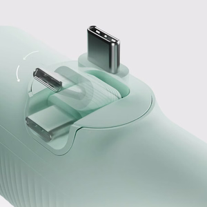 SBS EcoPower 5000 mAh 10W išorinė baterija su įmontuotu USB-C prievadu - žalia