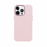Crong Color Cover LUX Magnetic - iPhone 15 Pro MagSafe dėklas (rožinis)