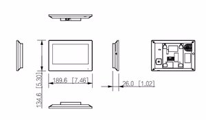Dahua VTH2621G-WP 7 colių Wi-Fi ir PoE IP domofono monitorius
