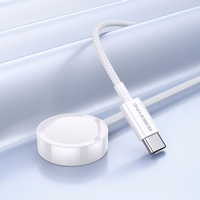 Borofone Wireless induction charger BQ37 Star 2,5W for iWatch 1-9, SE/SE2, Samsung Ultra/Ultra2 white