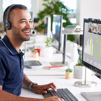 Logitech 960-001063 internetinė kamera 3 MP 1280 x 720 pikseliai USB Pilka, Tamsiai Pilka