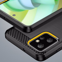 Anglies dėklas Motorola Moto G Power 2023 lankstus silikoninis anglies dangtelis juodas