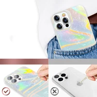 Kingxbar Shell Series prabangus elegantiškas dėklas telefonui iPhone 13 Pro perlinis-mėlynas