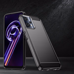 Carbon Case гибкий чехол Realme 9 Pro чёрный