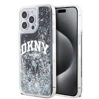 DKNY Liquid Glitter Big Logo dėklas iPhone 13 Pro Max - juodas