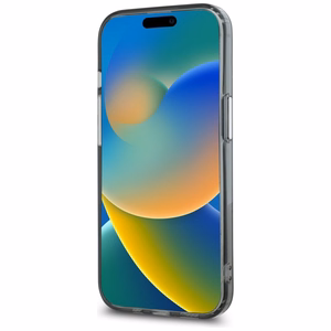 Karl Lagerfeld IML Monograma Karl & Choupette Head Magnetinis iPhone 15 Plus dėklas - juodas