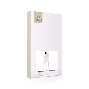 Tech-Protect MagNecklace MagSafe dėklas iPhone 16 Pro Max - smėlio spalvos