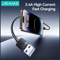 Laidas USAMS U94 12W Lightning į USB-A 1m juodas