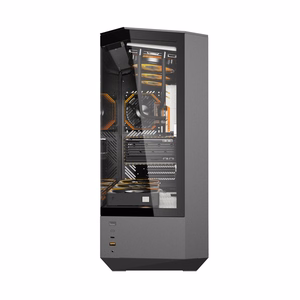 Darkflash DY460 kompiuterio korpusas (juodas) + 4 ARGB ventiliatoriai