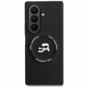 KARL LAGERFELD case for SAMSUNG Z Fold7 KLHMZFD7PSMLRKCK compatible with MagSafe (PU K&C) black