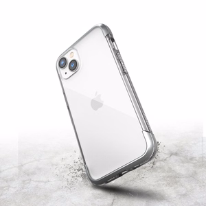 Raptic X-Doria Oro dėklas iPhone 14 su šarvuota danga sidabrinė