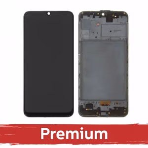 LCD ekranas suderinamas su Samsung M315 M31 / M217 M21s juodas su rėmeliu OEM