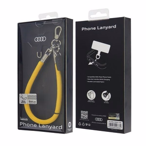Audi universalus telefono dirželis 28cm 8mm geltonas AU-HSL8-R8/D1-YW