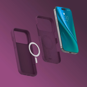 Etteri Silicone Mag dėklas, skirtas iPhone 17 Pro Max / 18 Pro Max 6,9 col., tamsios vyšnių spalvos