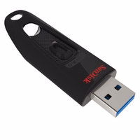 SanDisk Ultra USB atmintukas 128 GB USB A tipo 3.2 Gen 1 (3.1 Gen 1) Juoda