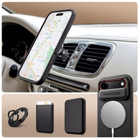 Tech-Protect Kevlar Aura Magnetinis dėklas telefonui iPhone Air - juodas