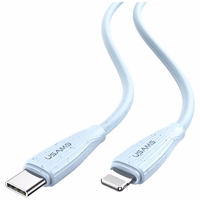 USAMS laidas Green Series SJ717 30W USB-C į Lightning 1m rožinis