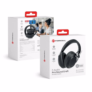 FORCELL F-AUDIO Pro Sound Craft belaidės ausinės bluetooth ANC juodos