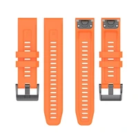 Silikoninis dirželis GARMIN FENIX 3 / 3HR / 5X / 6X / 6X Pro / 7X / 7X Pro oranžinė (8)