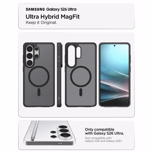 SPIGEN ULTRA HYBRID MAG MAGSAFE GALAXY S26 ULTRA šerkšninis juodas
