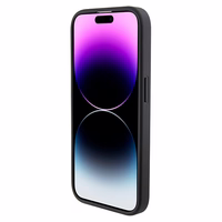 Mercedes MEHMP15X23RMMK iPhone 15 Pro Max 6.7" juodas hardcase Crossed Lines Pattern Leather MagSafe dėklas