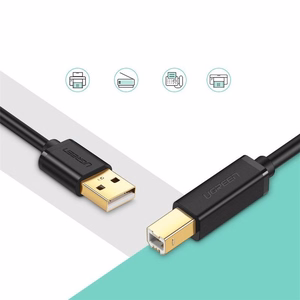 USB kabelis spausdintuvams Ugreen US135 USB-A to USB-B 5.0m (10352)