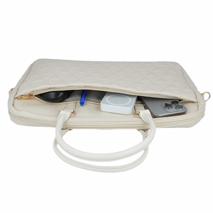 Wonder Dėklas nešiojamam kompiuteriui 15–16 colių pico quilted smėlio spalvos