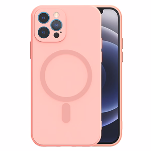 TEL PROTECT MagSilicone dėklas telefonui Iphone 14 Pro Max šviesiai rožinė