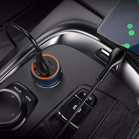 Automobilinis įkroviklis Hoco Z46A USB-A/Type-C PD20W+QC3.0 pilkas