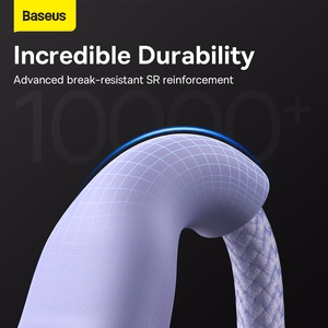 Baseus kabelis Flash Series II 3 in 1 - USB į Type C, Lightning, Micro USB - 66W 6A 1,2 metro (CASS040005) violetinis