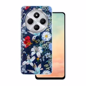 Glow Glam dėklas telefonui Xiaomi Redmi Note 14 Pro 5G (Global) / Note 14 Pro Plus 5G (Global) mėlynas