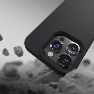 Silikoninis dėklas Etteri - iPhone 15 Pro 6,1" juodas