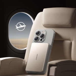 Внешний аккумулятор Joyroom JR-PBM08 Pro 22,5 Вт 10000 мА·ч с беспроводной зарядкой и 2 x USB-C — титановый