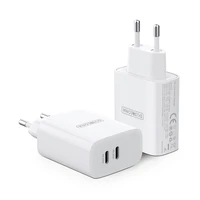 Dux Ducis Duzzona sieninis įkroviklis T4 - 2xType C - PD 35W baltas