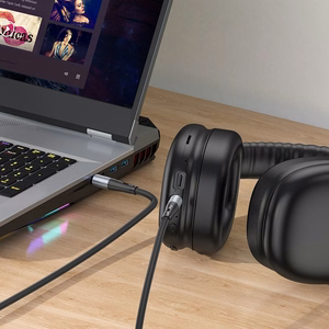 Hoco UPA22 AUX кабель Jack 3,5 мм – Jack 3,5 мм 1 м черный