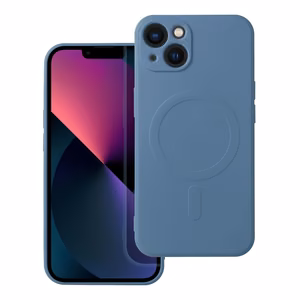 SILICONE MAG COVER dėklas telefonui, suderinamas su MagSafe, IPHONE 13 mėlynas