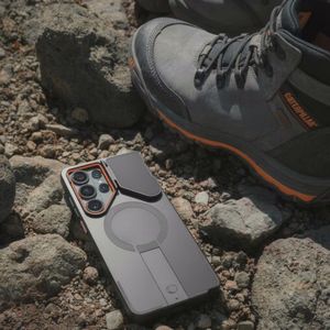 Tech-Protect Kevlar Aura MagSafe Dėklas for Samsung Galaxy S26 Ultra - juodas and oranžinis