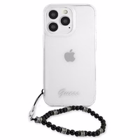 Guess GUHCP13XKPSBK iPhone 13 Pro Max 6.7" Permatomas kietas dėklas Juodas Perlas