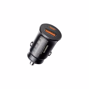 Automobilinis įkroviklis Remax RCC358 30W USB-C/USB-A juodas