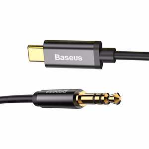 Baseus Yiven audio кабель USB-C на mini jack 3,5mm, 1.2m (черный)