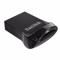 SanDisk Ultra Fit USB atmintukas 128 GB USB A tipo 3.2 Gen 1 (3.1 Gen 1) Juoda