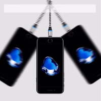 Kištukinis adapteris magnetiniam USB kabeliui Lightning sidabrinis