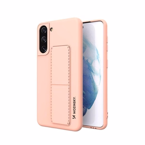 Wozinsky Kickstand Case силиконовый чехол с подставкой Samsung Galaxy S21+ 5G розовый