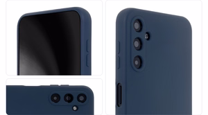 Silikoninis minkštas dėklas telefonui Samsung Galaxy S24 Plus tamsiai mėlynas